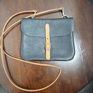 Spring Finn & Co. Trotter Soft Leather Crossbody Bag Black